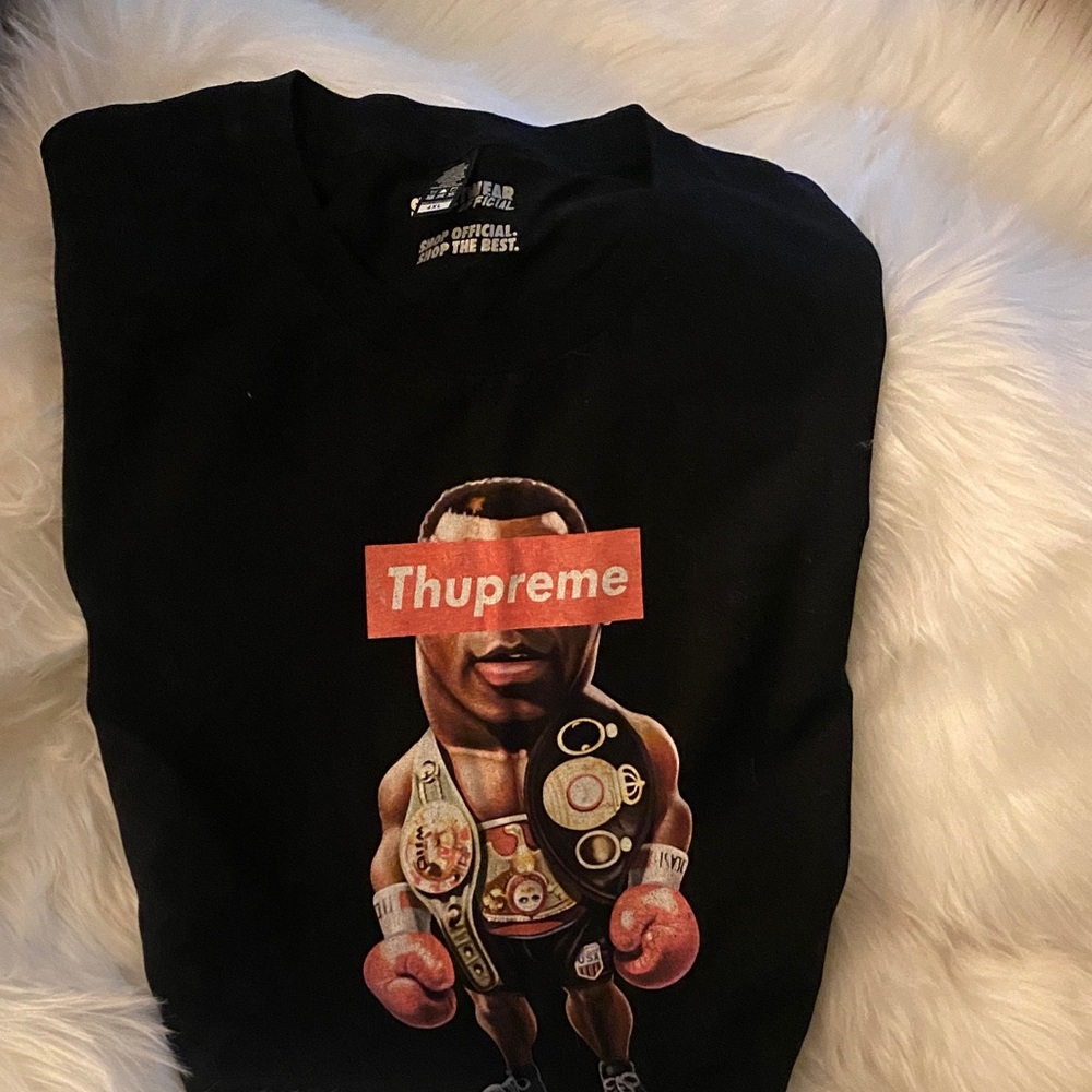 Thupreme Black Graphic Tee